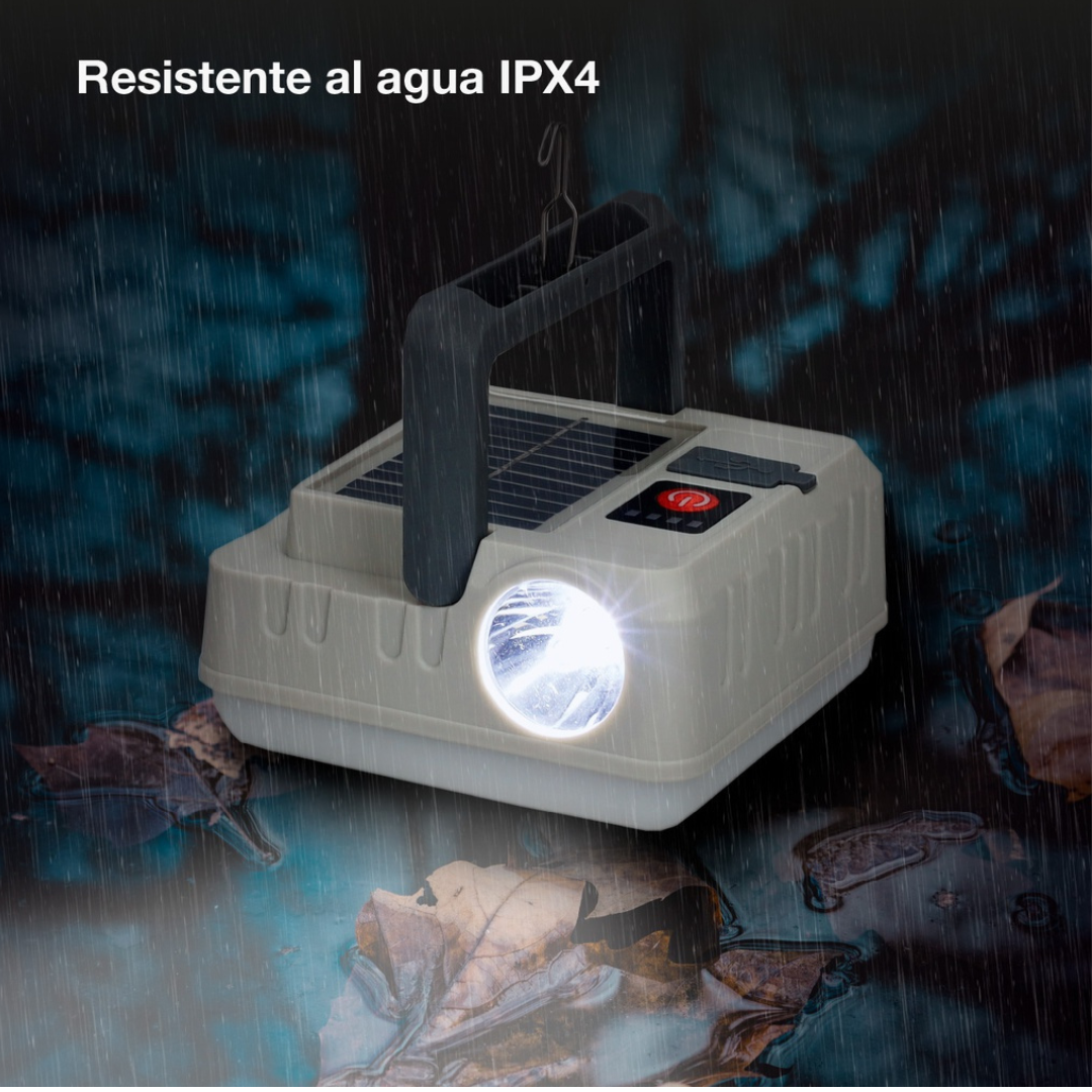 Linterna Led Solar Camping Portátil